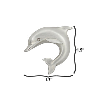 Dolphin Drawer Knob,  Small Left Facing