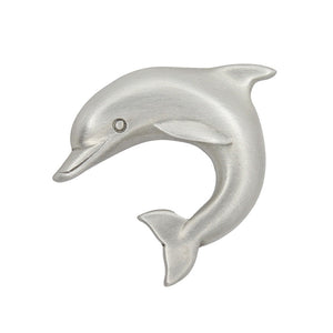 Dolphin Drawer Knob,  Small Left Facing