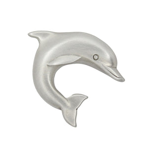 Dolphin Cabinet Knob, Small Right Facing