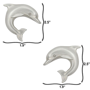 Dolphin Cabinet Knobs - Medium Matched Pair set